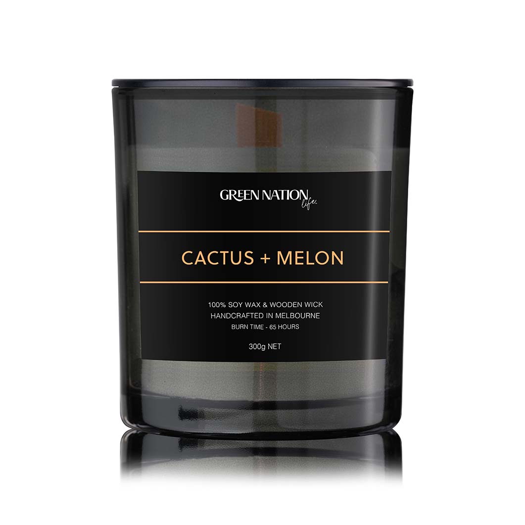 Soy Wax Candle 300gm - Cactus + Melon