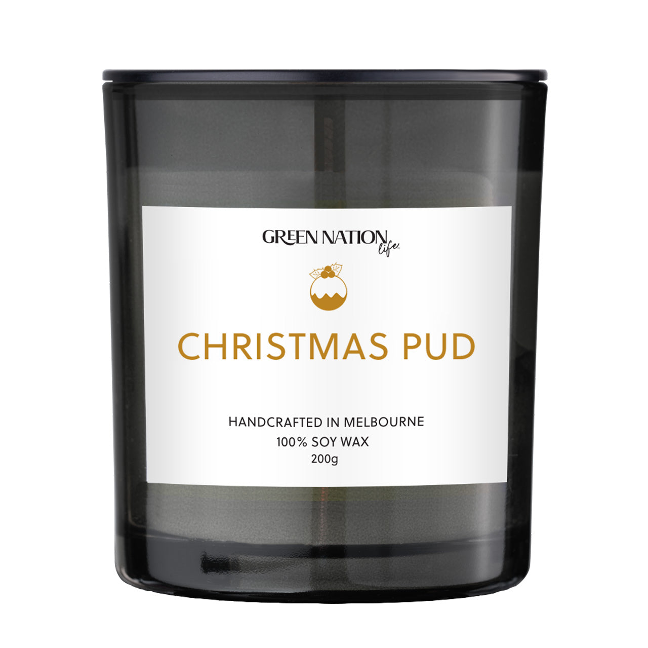 Soy Wax Candle 200g - Christmas Pud
