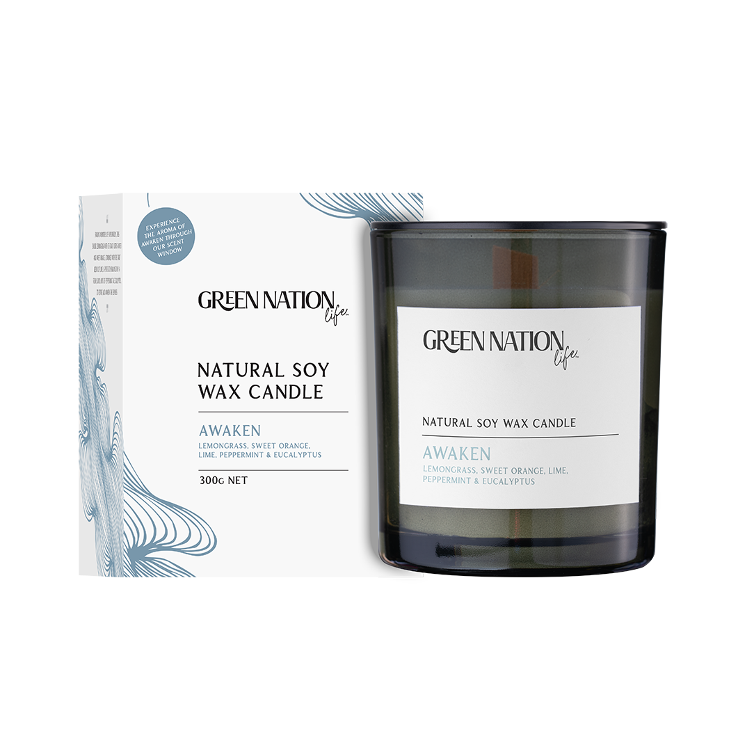Luxurious Scented Soy Wax Candle 300gm - Awaken