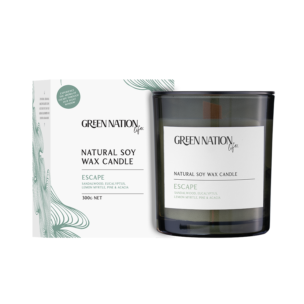 Luxurious Scented Soy Wax Candle 300gm - Escape (Australia)