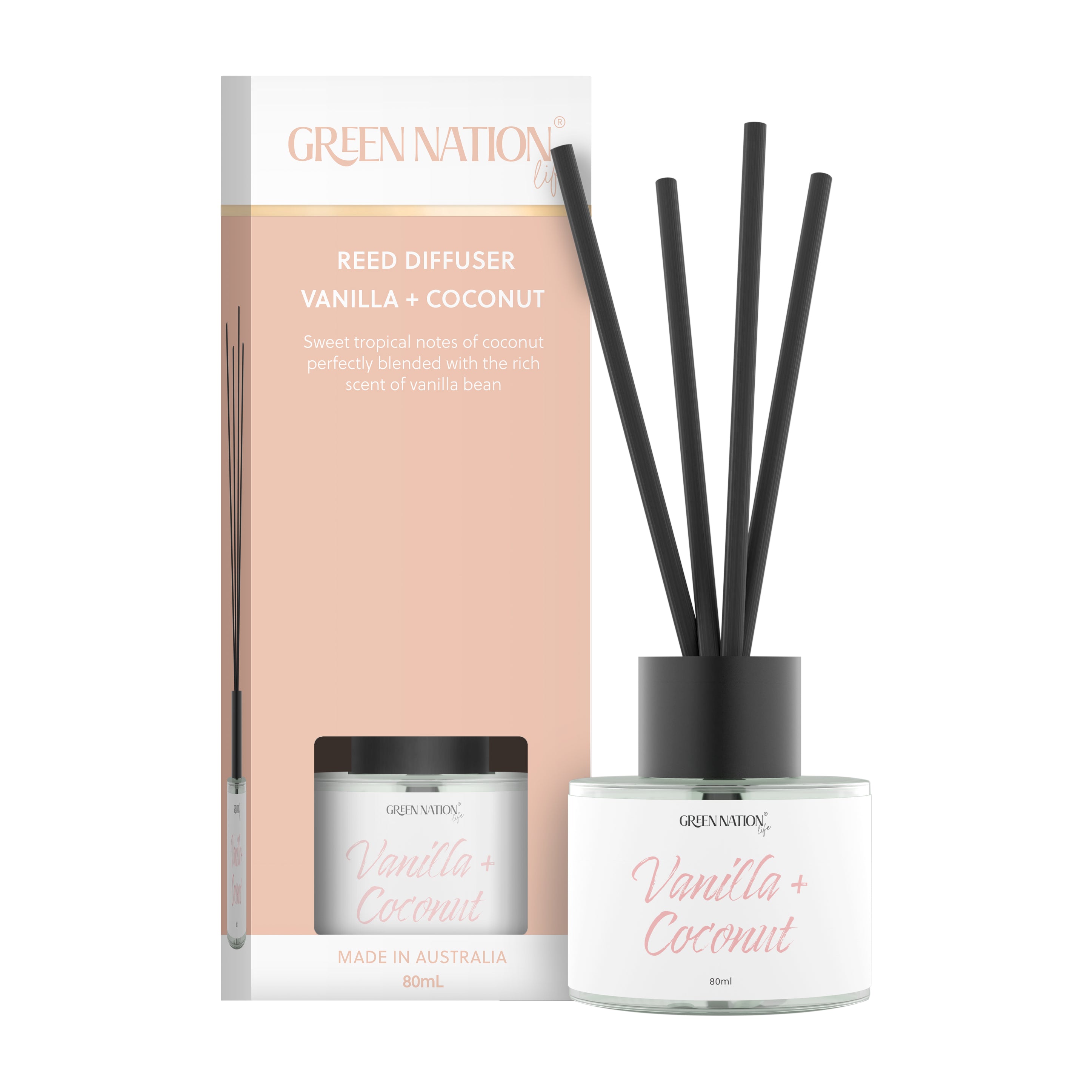 Luxurious scented diffuser 80ml - Vanilla + Coconut